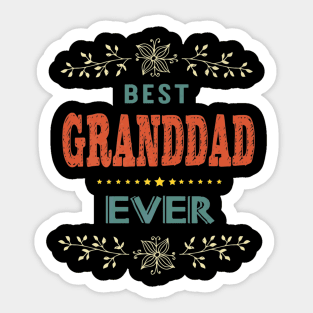 Best Granddad Ever Farthers Day Sticker